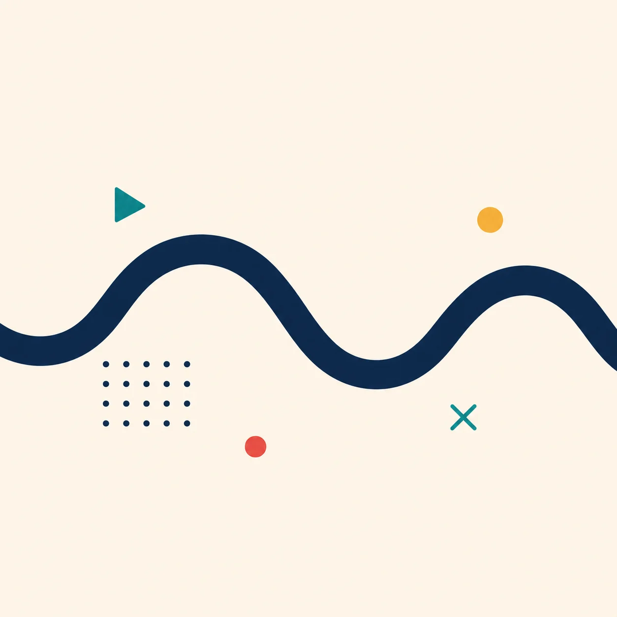 Memphis-style squiggle accent image for a law firm blog SEO article