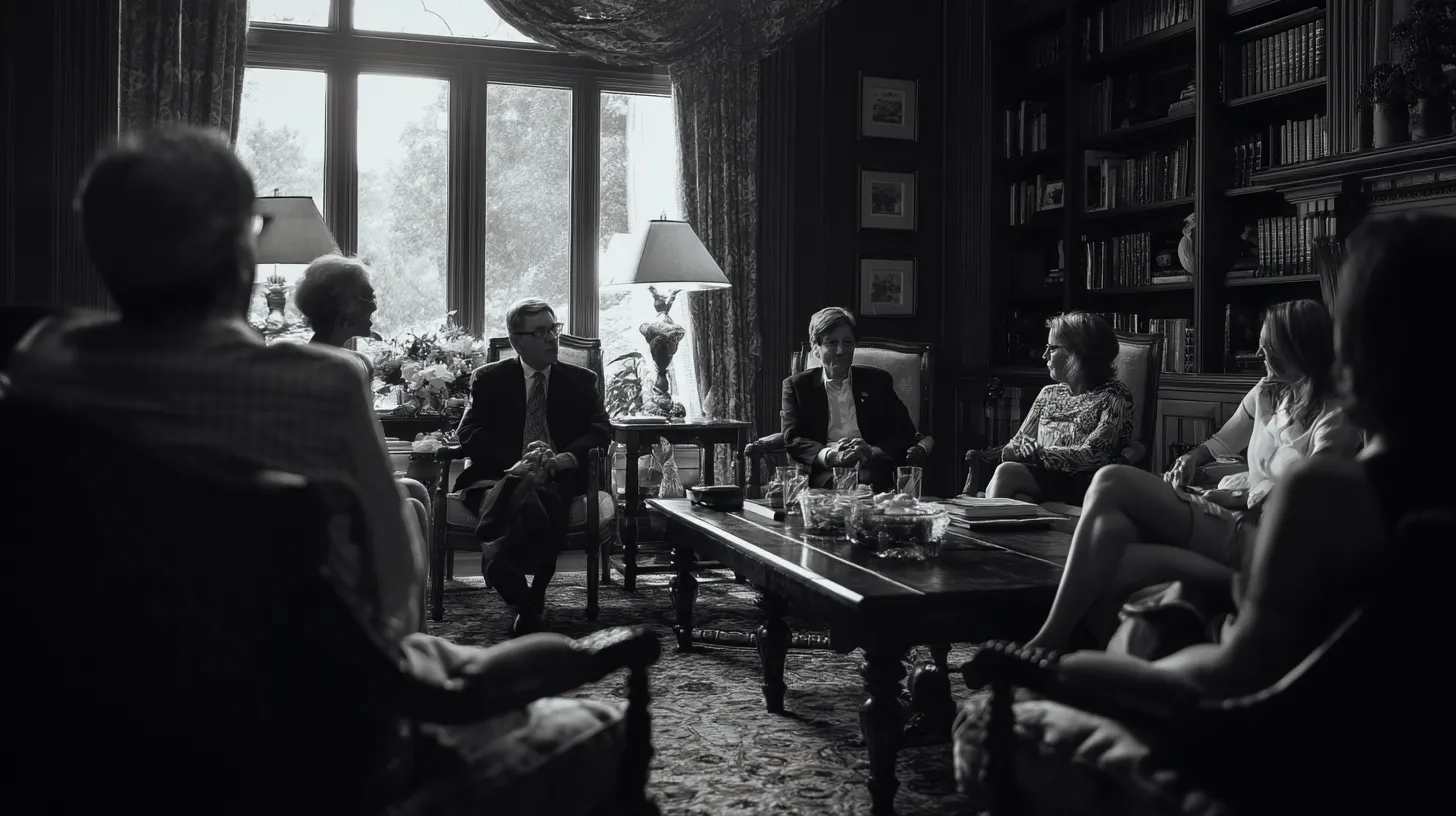 Family discussing custody arrangements — Delaware