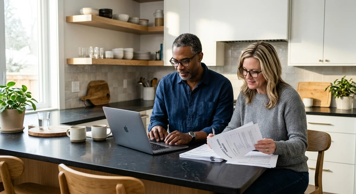 Parents calculating child support together online in Georgia
