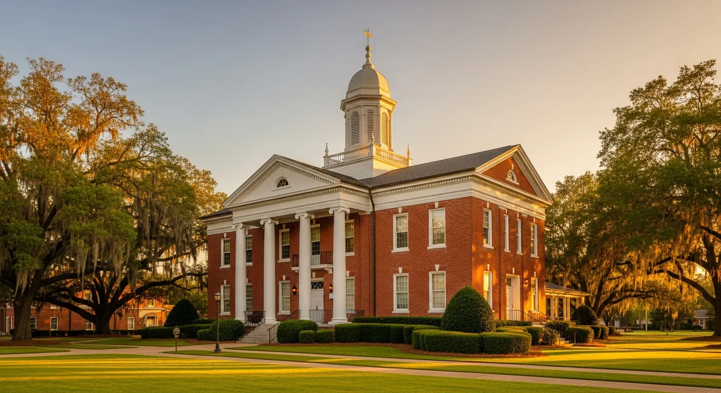 County courthouse where divorce filings are processed in Baldwin County, Alabama