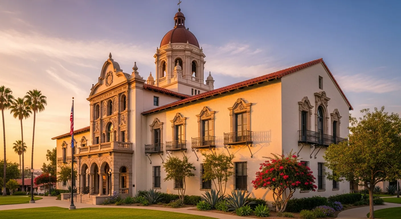 County courthouse where divorce filings are processed in Sutter County, California