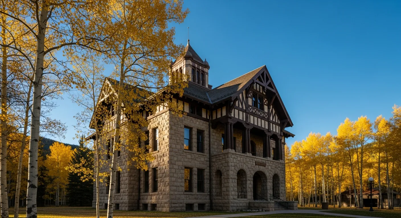 Historic courthouse serving as the divorce filing venue in Custer County, Colorado