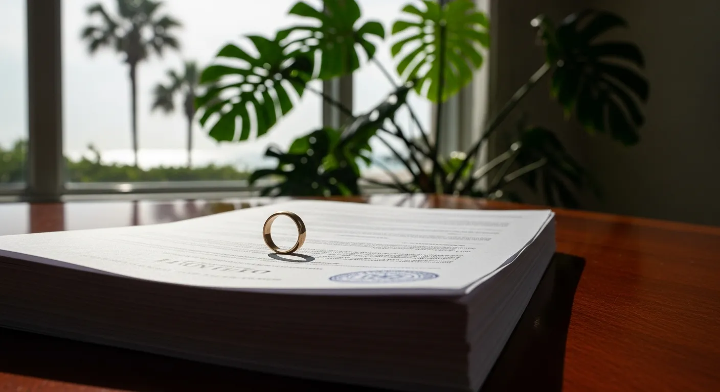Guardianship petition documents on attorney desk in Gadsden County, Florida