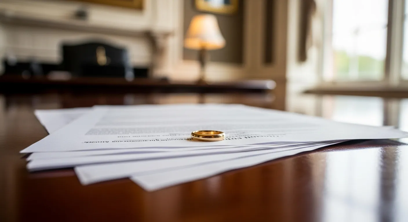 Probate documents and estate paperwork on attorney desk in Brooks County, Georgia