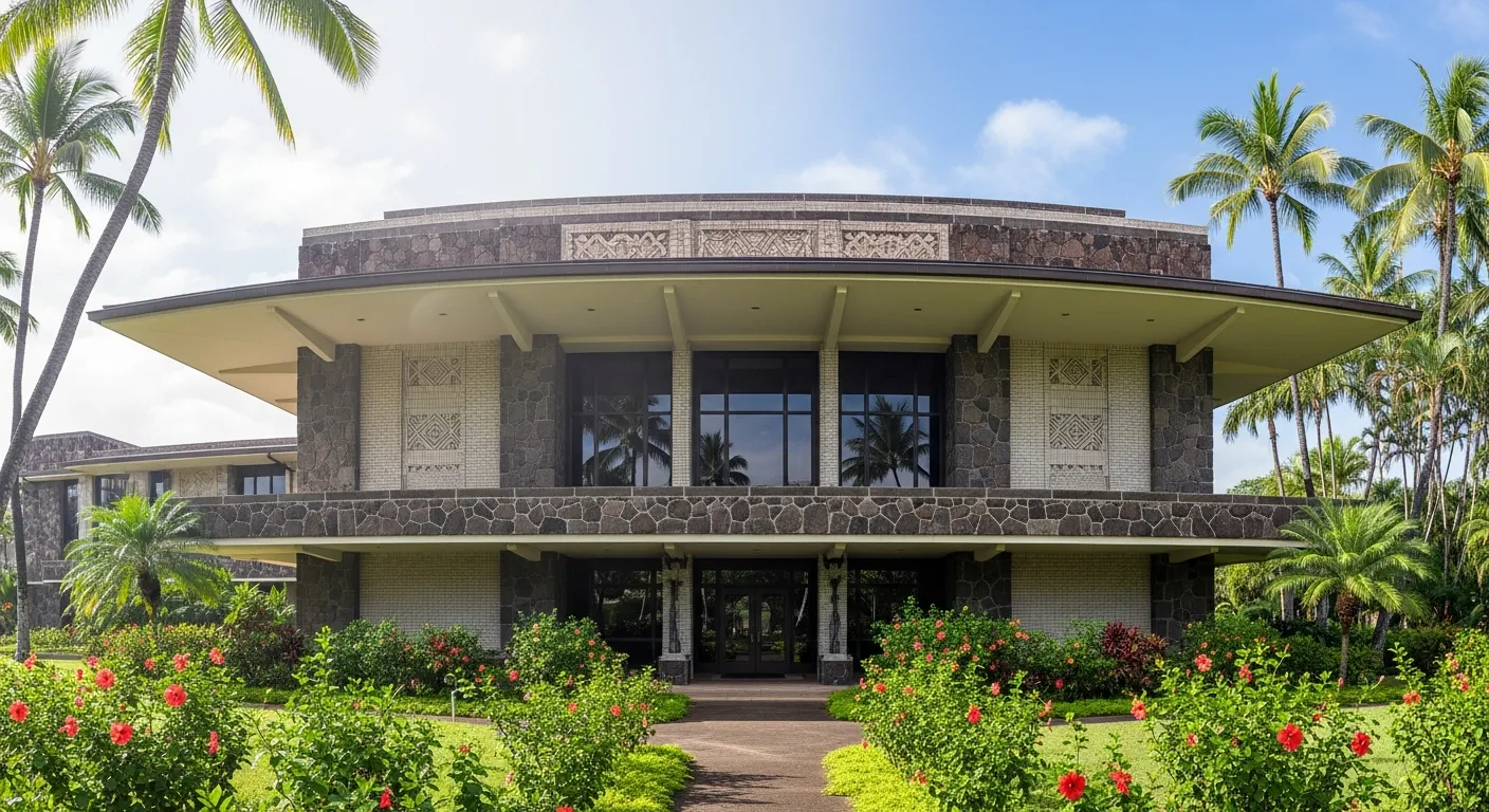 Historic courthouse serving as the divorce filing venue in Maui County, Hawaii