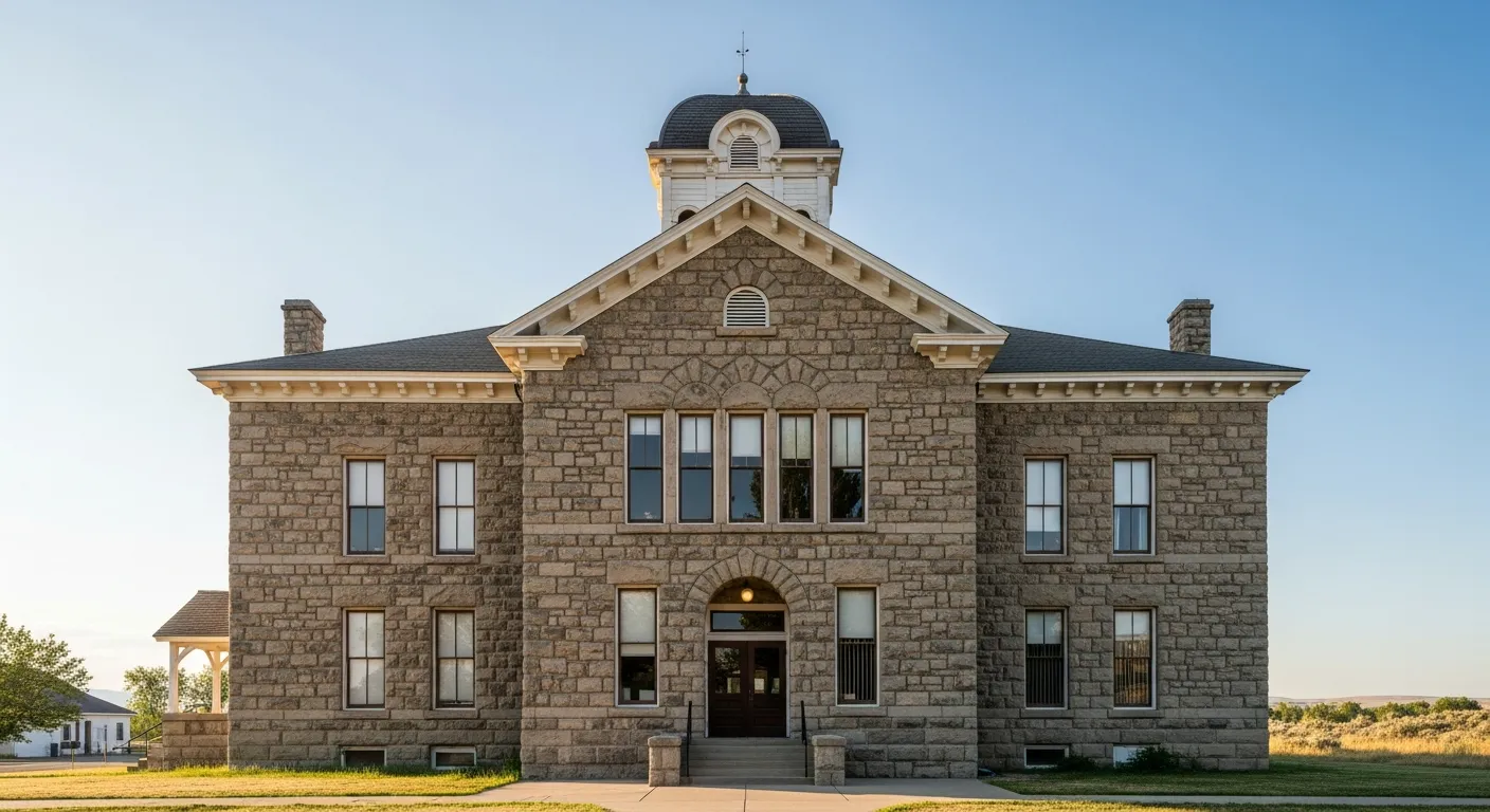 Historic courthouse where filing fees are collected in Ada County, Idaho
