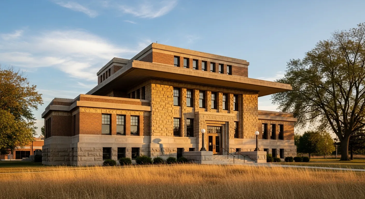 Historic courthouse serving as the divorce filing venue in Jersey County, Illinois