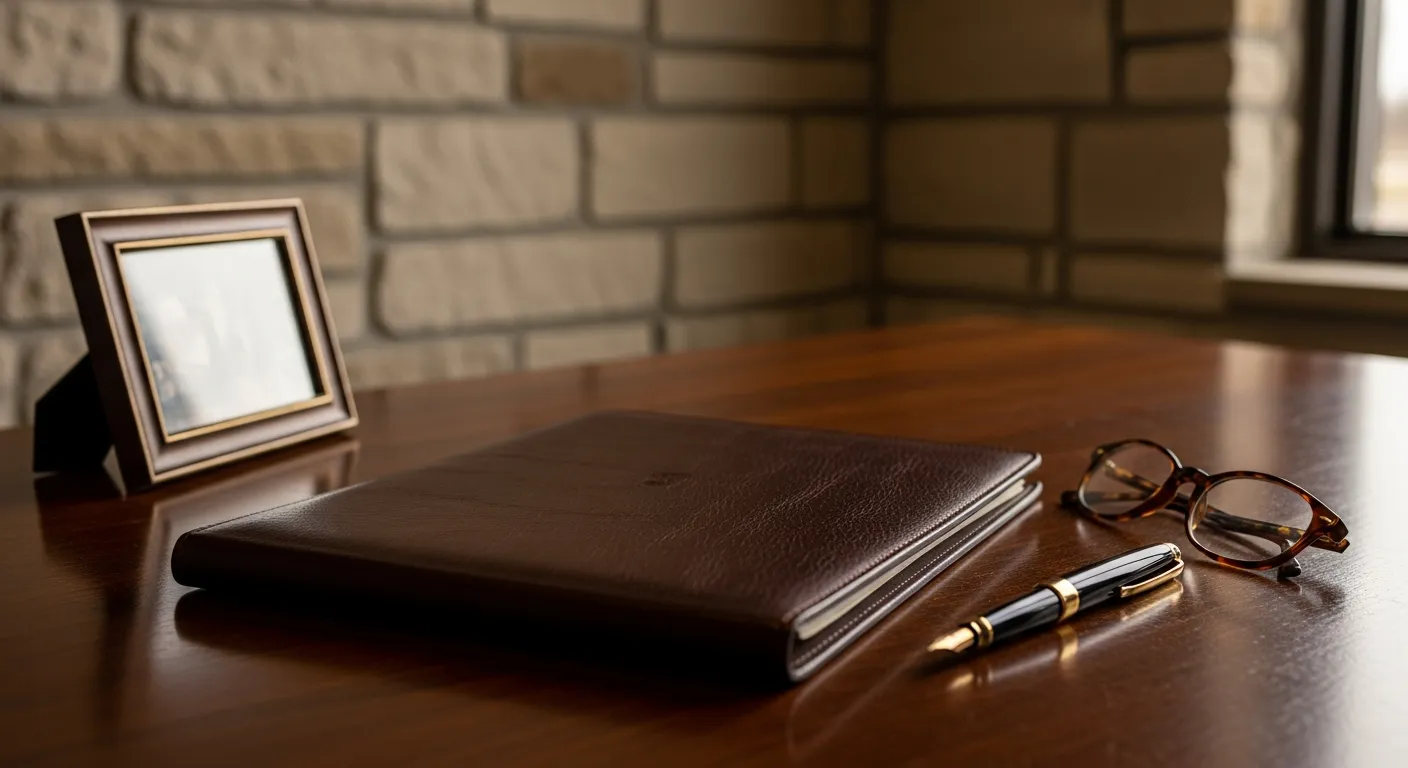 Family law attorney's desk with legal documents in Cloud County, Kansas