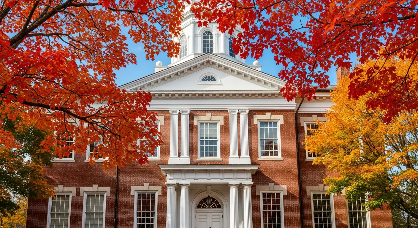 Historic courthouse serving as the divorce filing venue in Barnstable County, Massachusetts