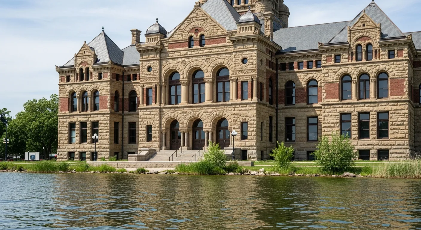 Historic courthouse serving as the probate court venue in Alcona County, Michigan