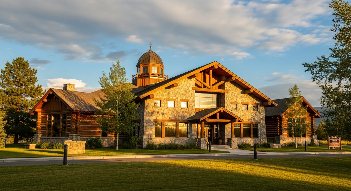 County courthouse where court documents are filed in Carter County, Montana