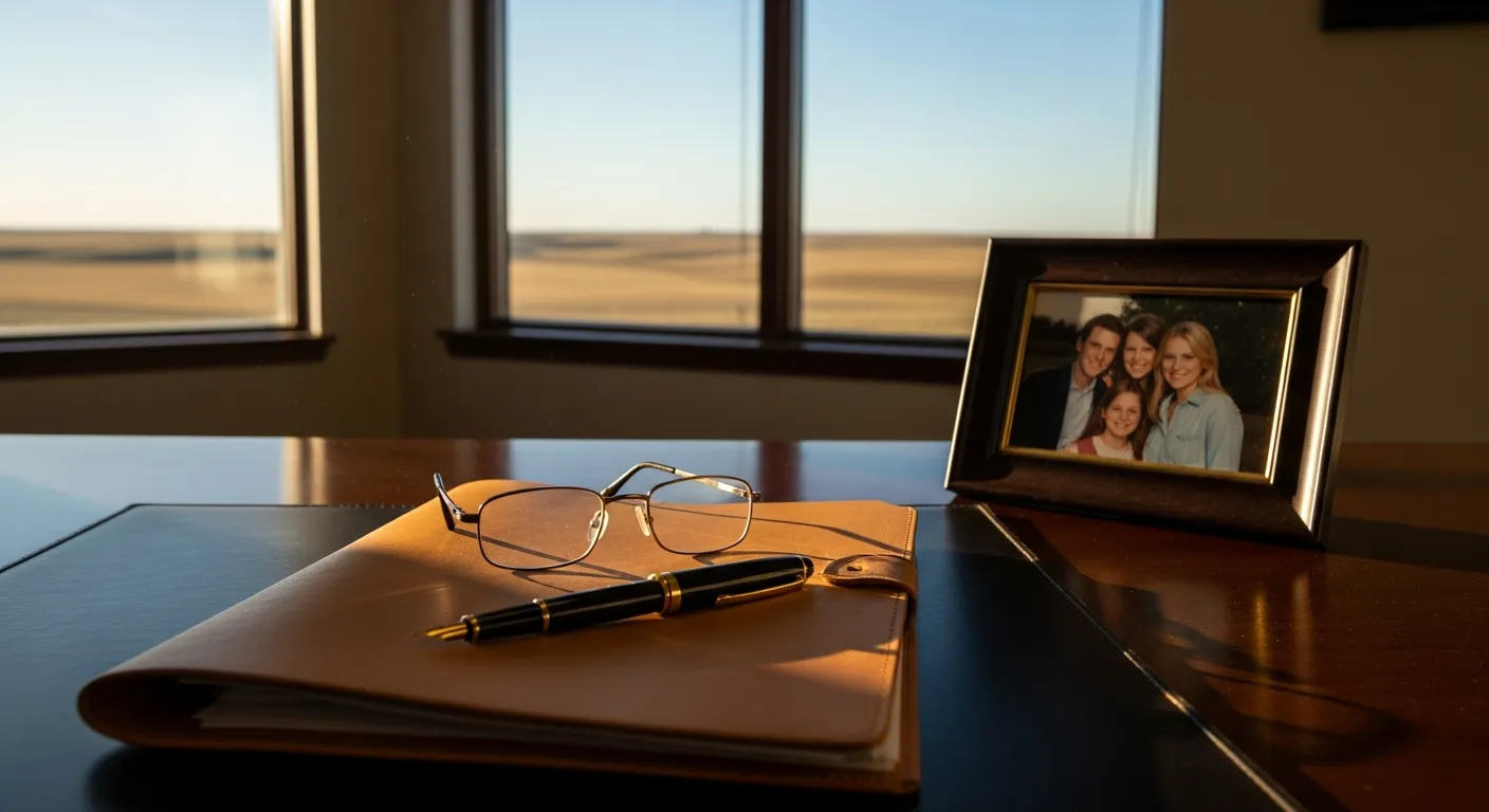 Family law attorney's desk with legal documents in Cedar County, Nebraska