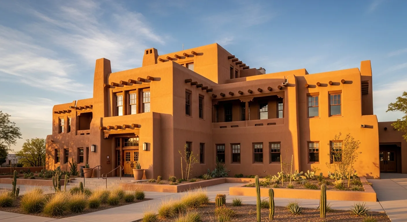 County courthouse where divorce filings are processed in Curry County, New Mexico