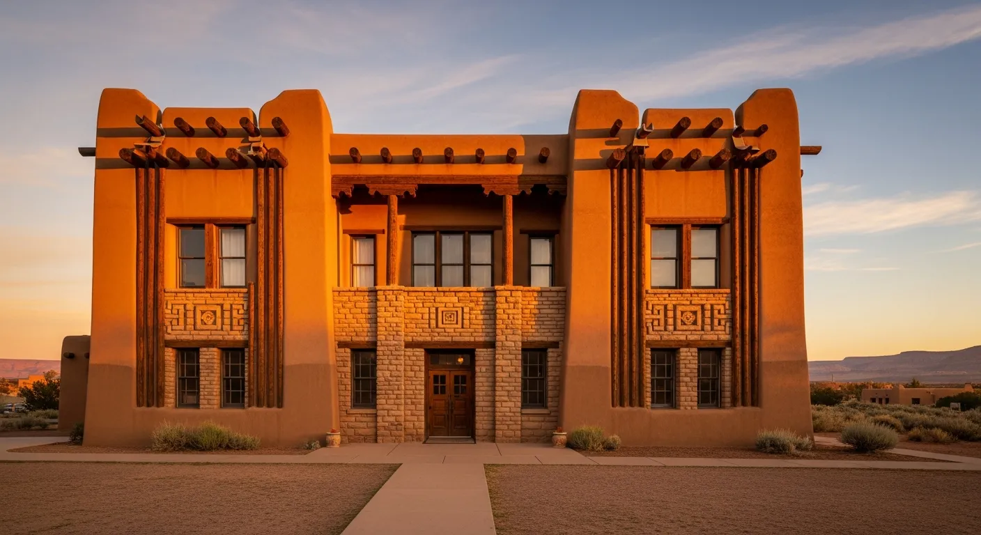Historic courthouse serving as the divorce filing venue in Chaves County, New Mexico