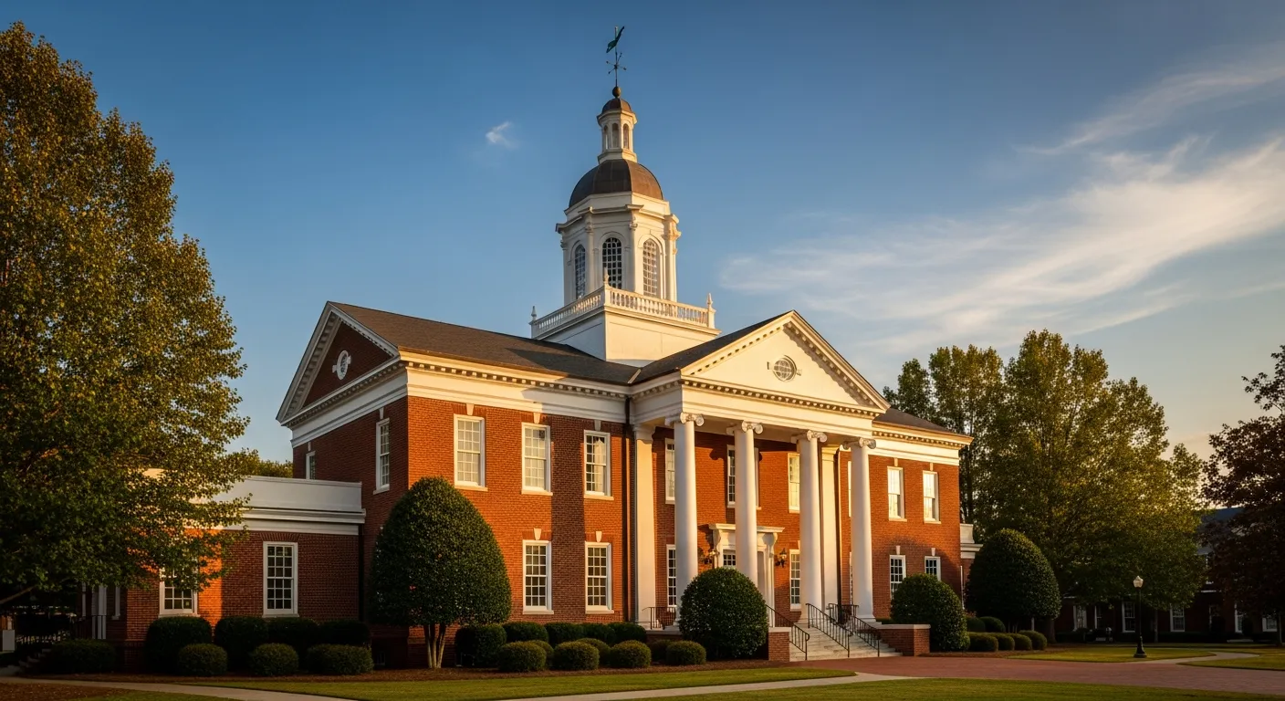 County courthouse where probate cases are administered in Avery County, North Carolina