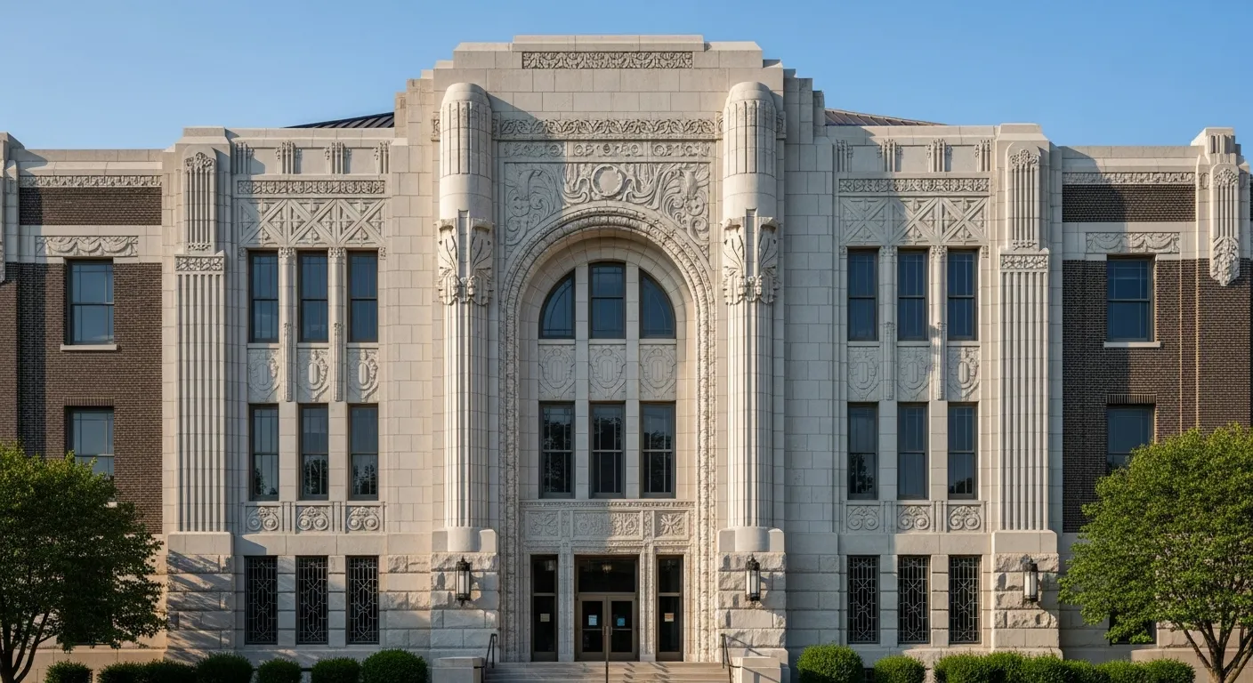 Historic courthouse serving as the divorce filing venue in Bowman County, North Dakota