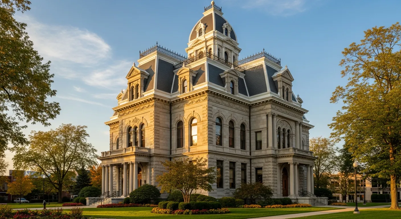 County courthouse where probate cases are administered in Clark County, Ohio