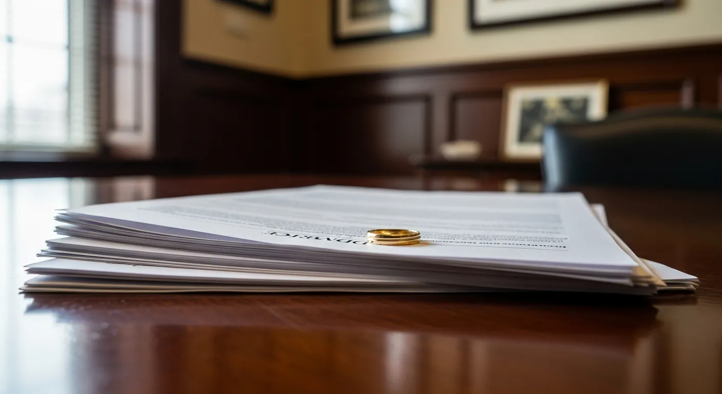 Probate documents and estate paperwork on attorney desk in Bucks County, Pennsylvania