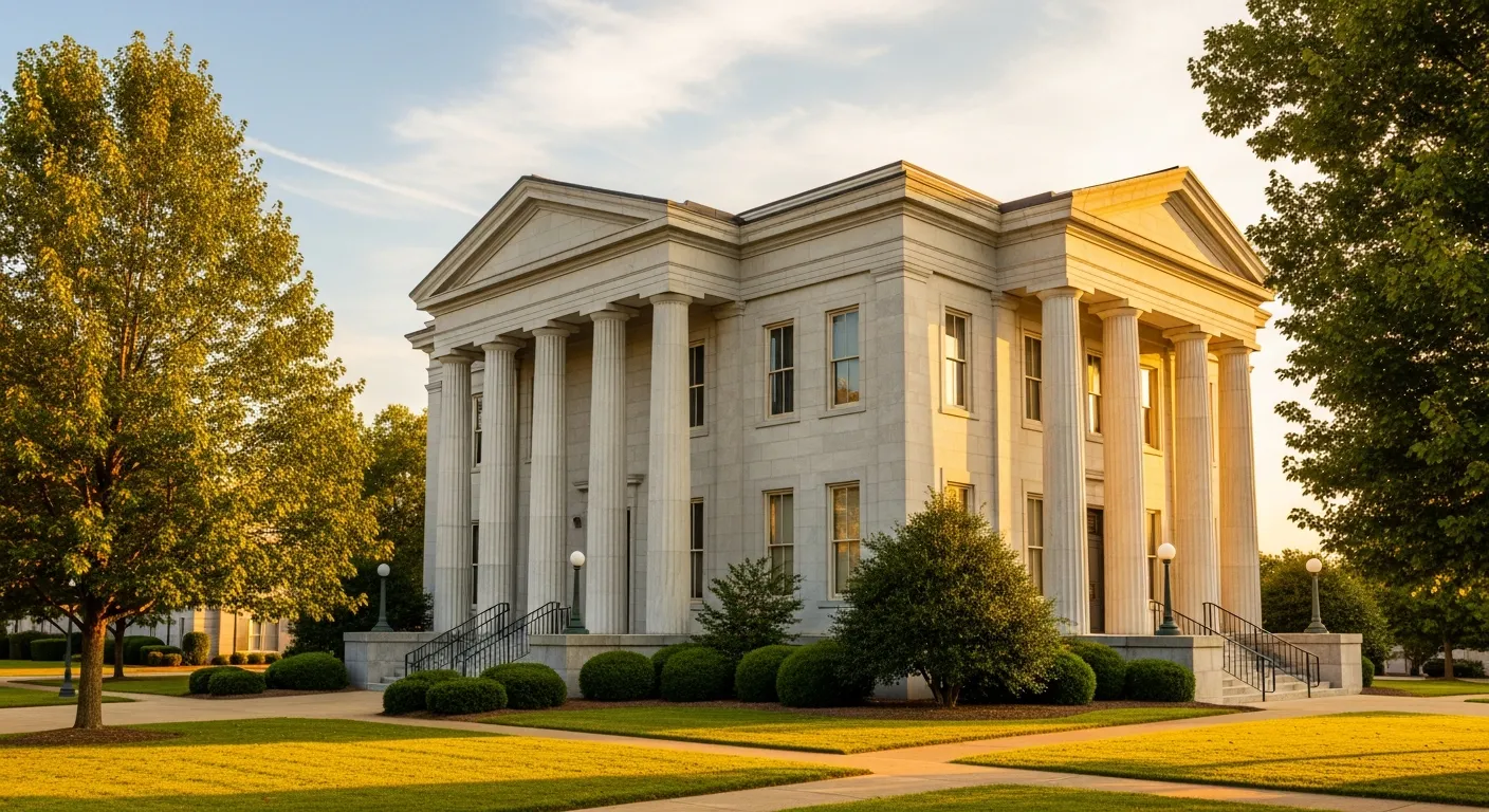 County courthouse where probate cases are administered in Claiborne County, Tennessee
