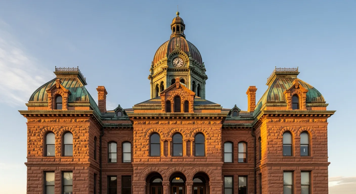Historic courthouse serving as the guardianship hearing venue in Box Elder County, Utah