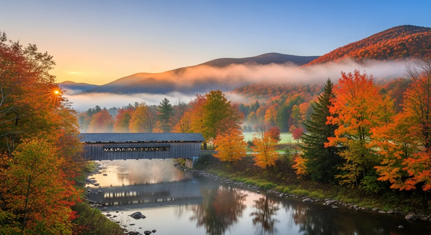 Peaceful scene representing a new chapter ahead in Lamoille County, Vermont