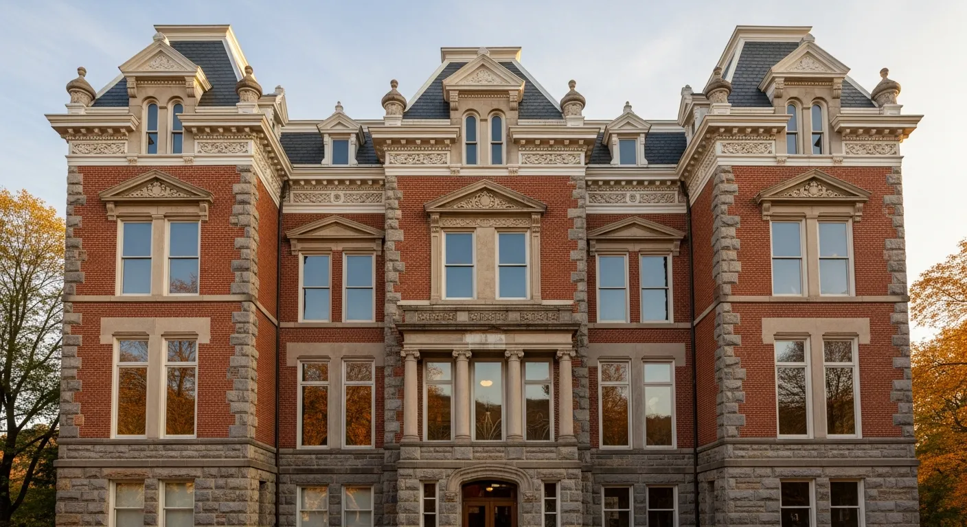 Historic courthouse serving as the divorce filing venue in Braxton County, West Virginia
