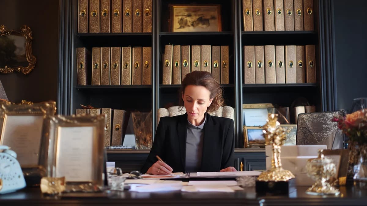 Probate Cost Calculator — Alaska Female executor handling estate legal documents — Alaska